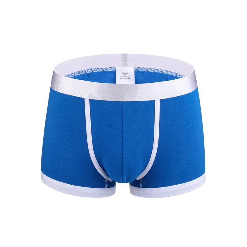 New Team Men's underwear sexy underwear U convex pants tide full Lycra Cotton Boxers 9 colors M L XL XXL XXXL
