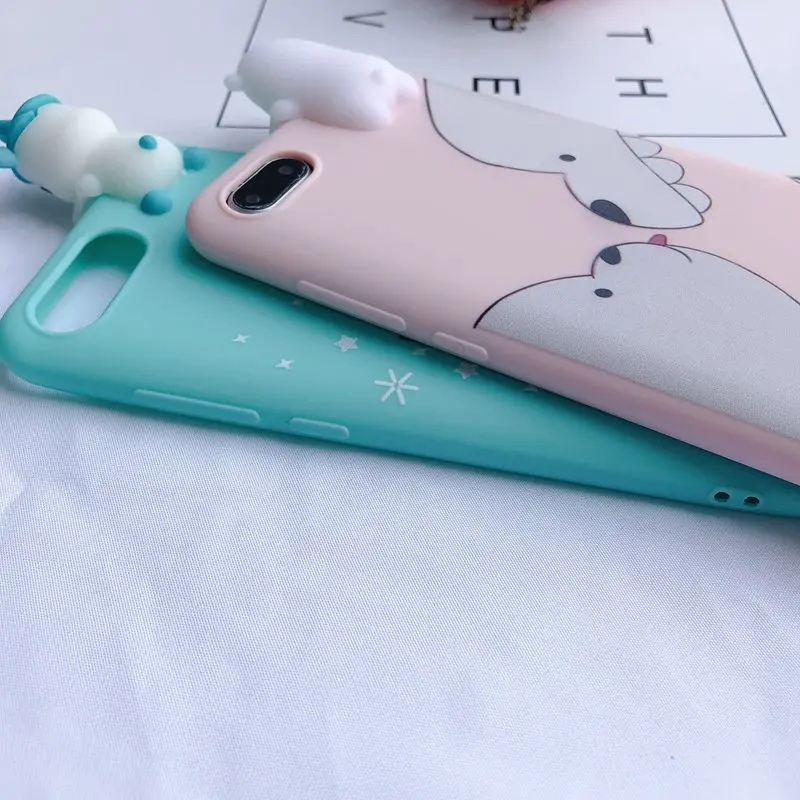 5A 6A 4X etui Xiaomi Redmi 6A 5A S2 4X чехол Kawaii 3D Медведь Единорог на для Xiaomi Redmi 5 Plus Note 4 4x 5a Prime чехол Capa