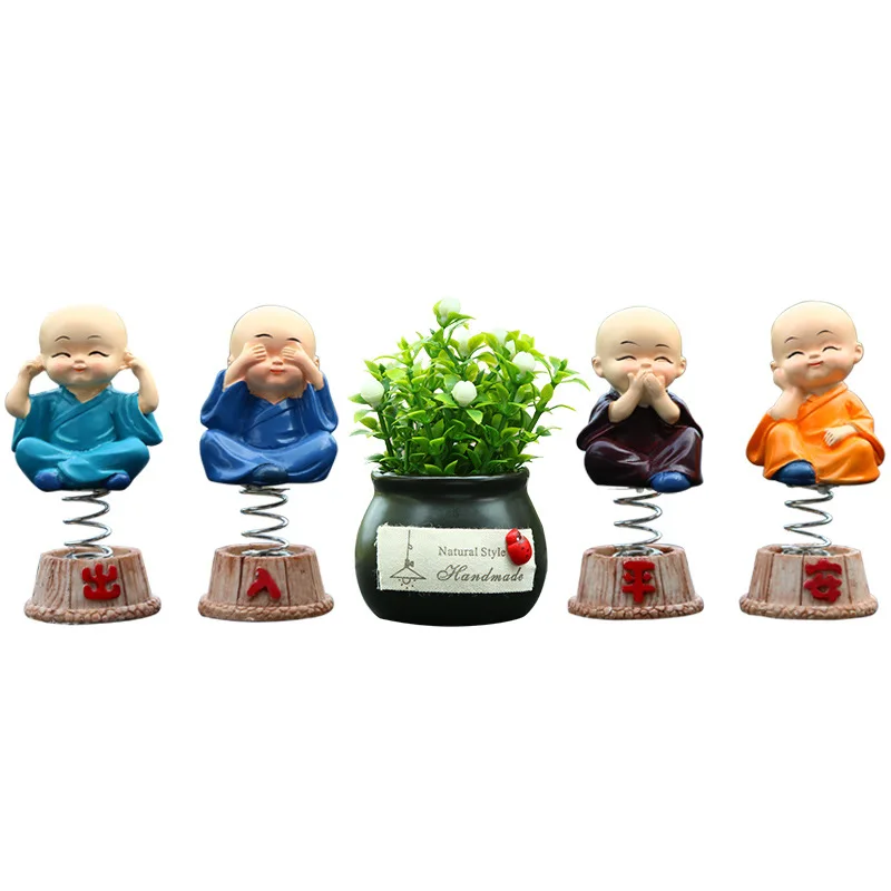 Украшение автомобиля четыре не маленький монах личность креативная Смола весна