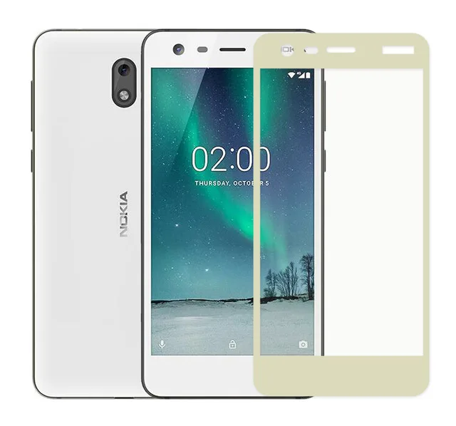 Закаленное стекло с полным покрытием для Nokia 2 защитная пленка | Мобильные