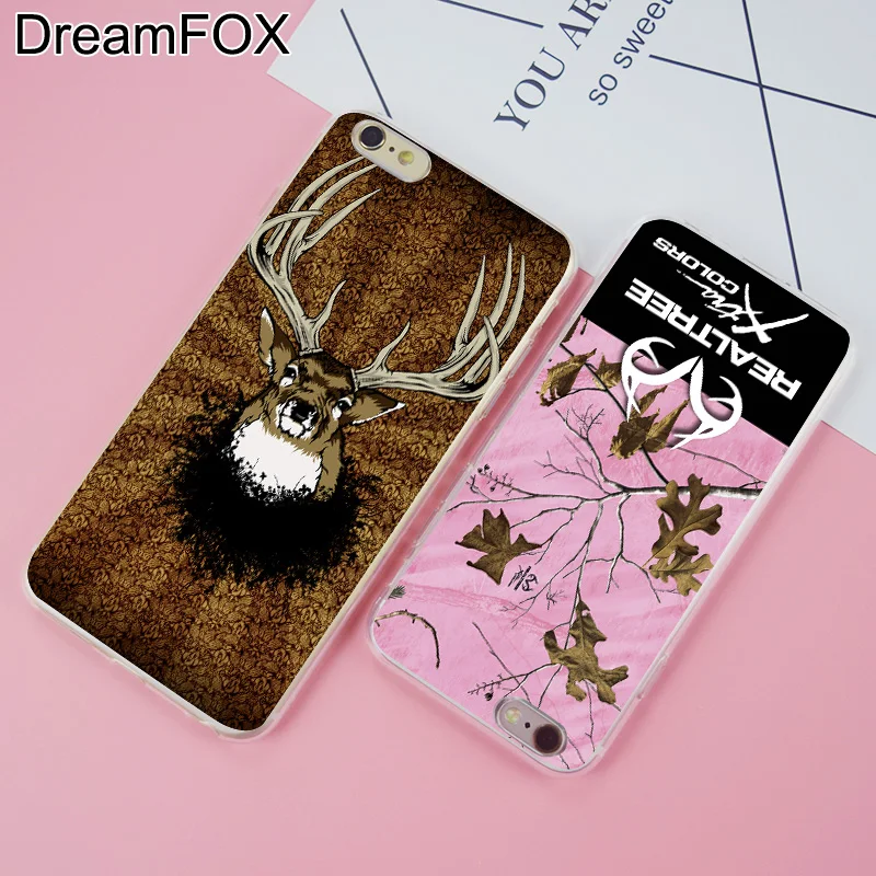 Dreamfox K168 Realtree Real Tree Soft TPU Silicone Case Cover for Apple iPhone 11 Pro X XR XS Max 8 7 6 6S Plus 5 5S SE 5C 4 4S on.