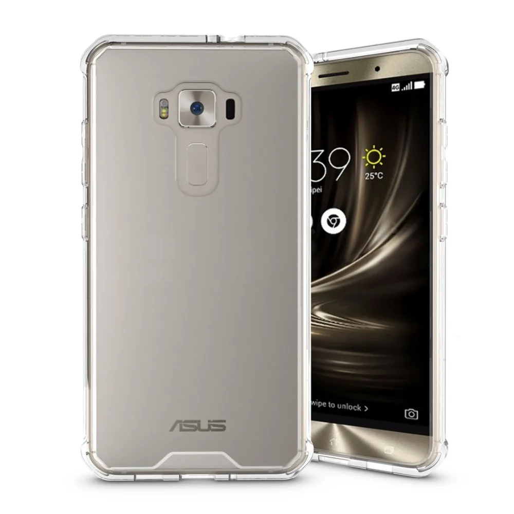Чехол для телефона Asus ZenFone 3 ZE552KL акриловый + ТПУ прозрачный армированный защитный