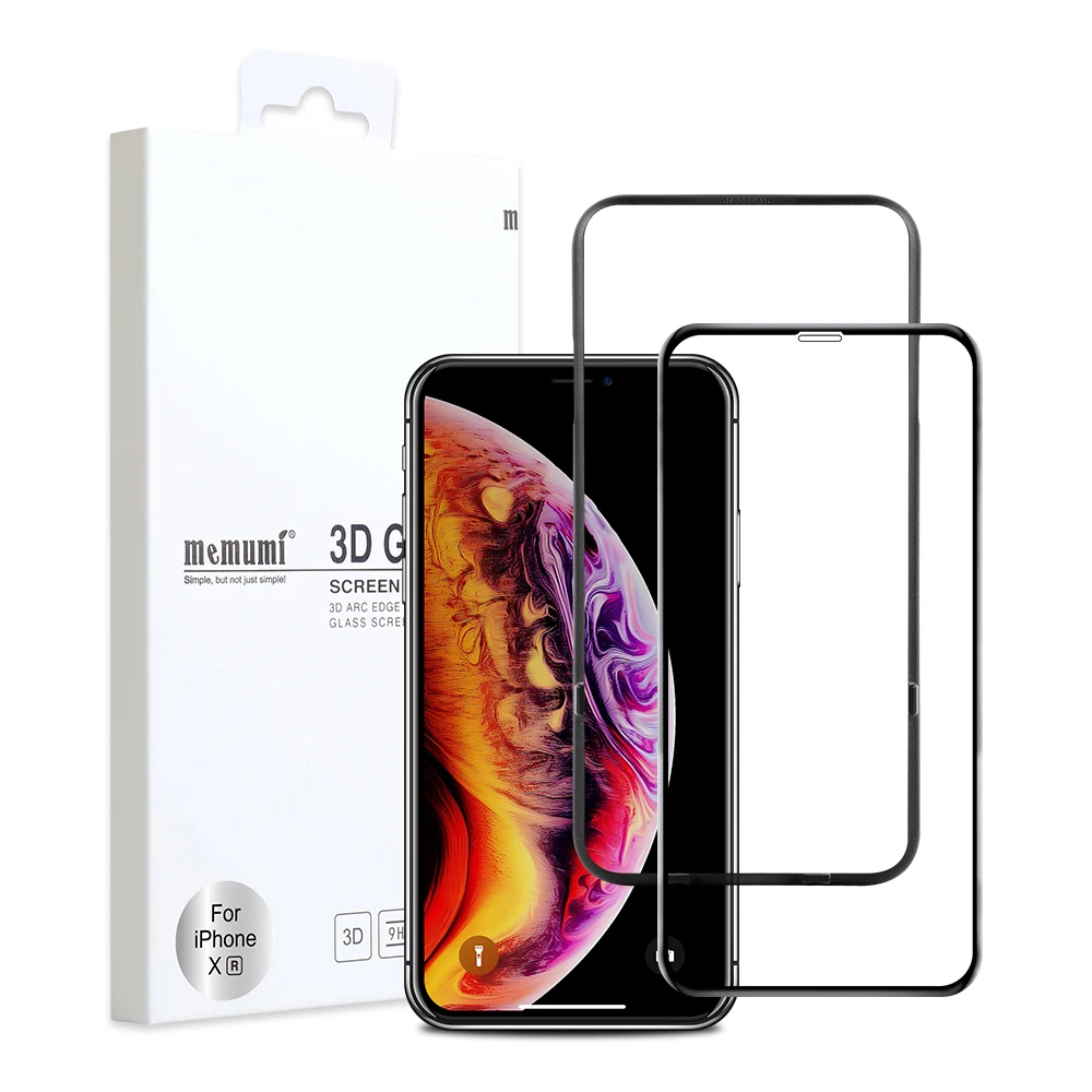 Memumi закаленное стекло для iPhone XR 3D полное покрытие края 9H твердость пленка