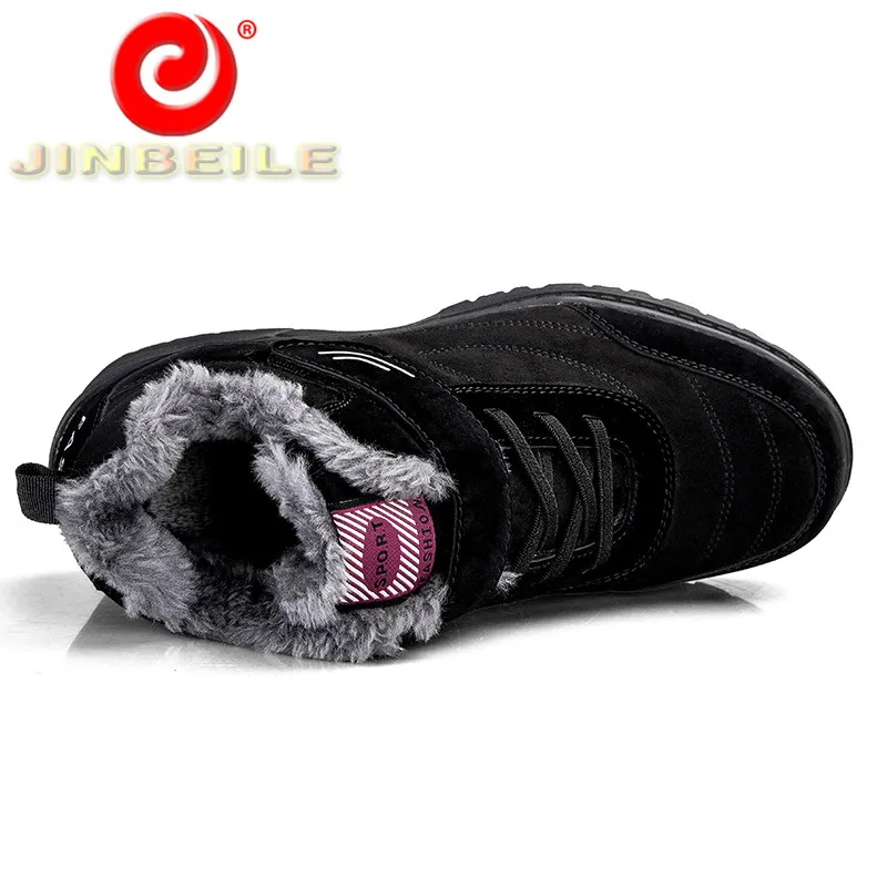 JINBEILE Unisex Women Running Shoes High Quality Slip Resistant Sneakers Warm Winter Outdoor Sport Comfortable | Спорт и развлечения