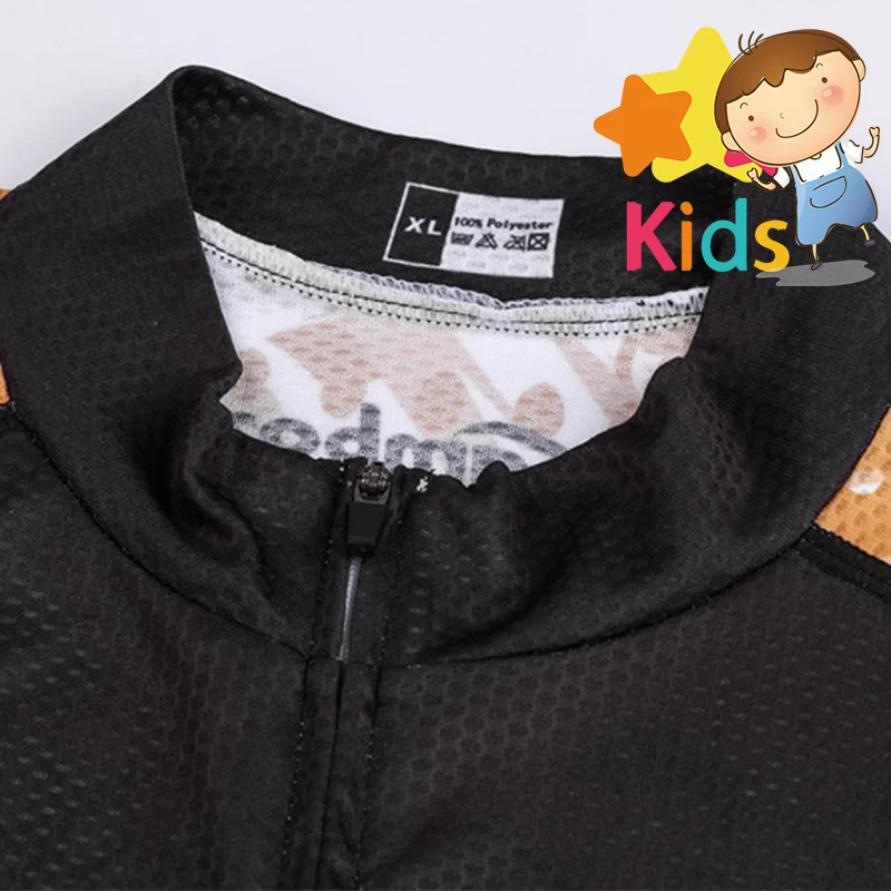 Детский комплект одежды для велоспорта летняя дышащая футболка с гелевыми