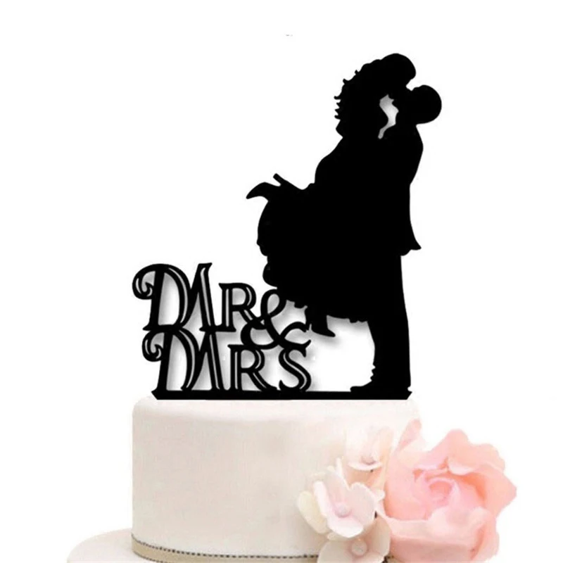 Акриловые украшения для торта сверкающие топперы свадебного в виде жениха