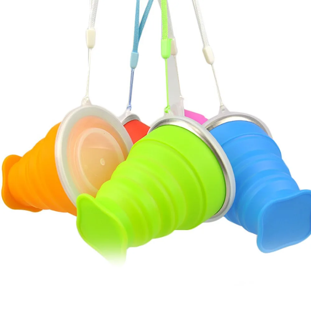 

2019 New 200mL Baby Learning Drinking Cup Silicone Retractable Folding tumblerful Telescopic Collapsible Folding Water