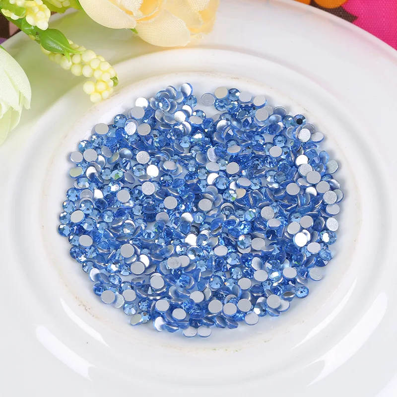 Бесплатная доставка! 3D Хрустальное стекло светло голубое без горячей фиксации