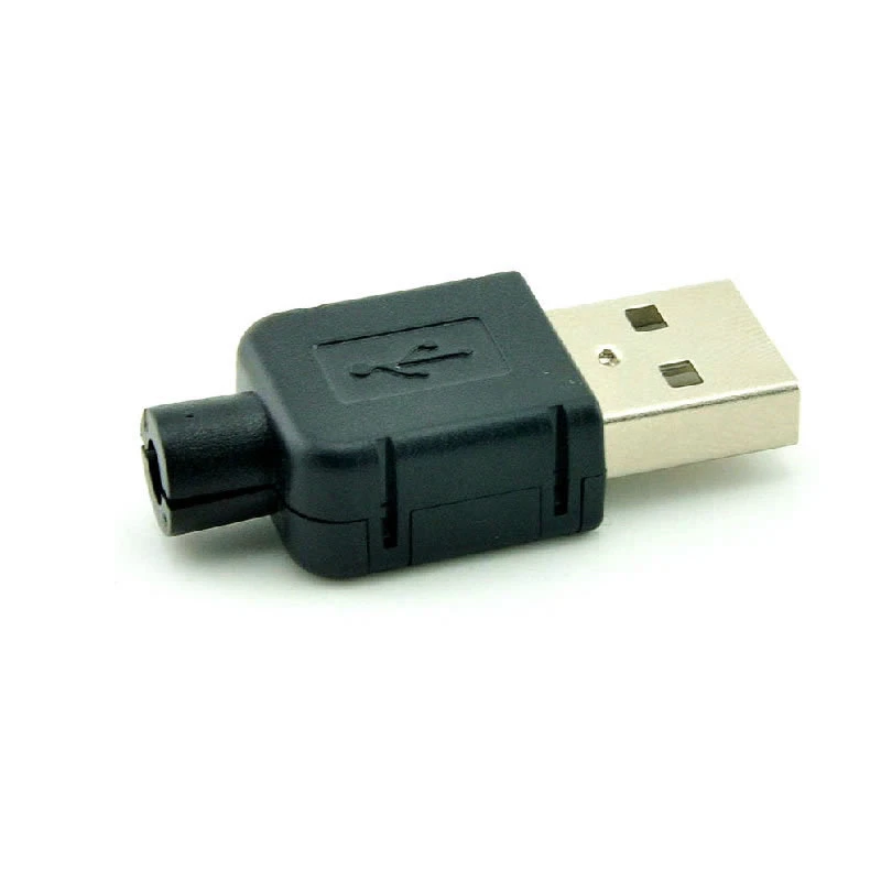 10 шт. USB Мужской головная повязка пластиковый корпус из трех частей зарядное