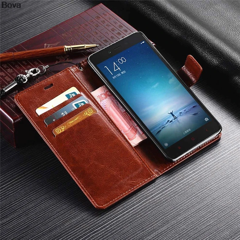 Чехол для телефона Xiaomi Redmi Note 2 Prime кожаный чехол книжка с отделением карт redmi note