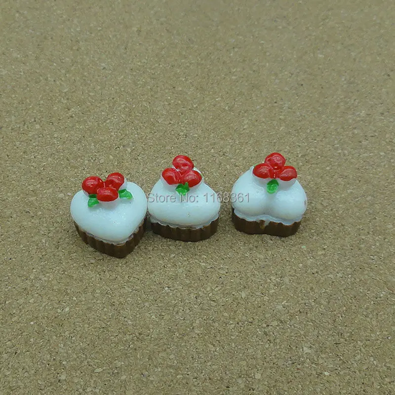 1 шт./лот смоляная белая Клубничная тарелка торт 14 мм кабошоны скрапбукинг бант