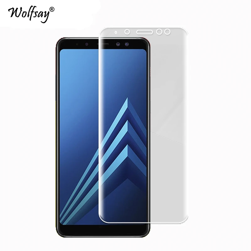 Защитная пленка Wolfsay для экрана Samsung Galaxy A8 2018 A530F Nano прозрачная из мягкого ТПУ (не
