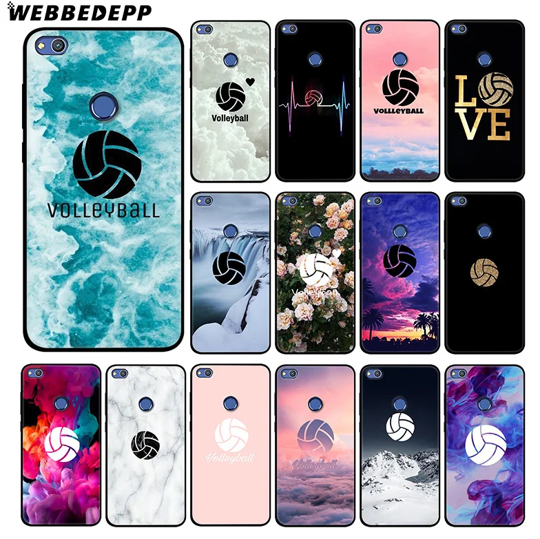 WEBBEDEPP Volleyball Sport Soft Silicone Case for Huawei Honor Mate 20 10 8X 8C 8 6A 7A 7X 7C Lite Pro TPU |