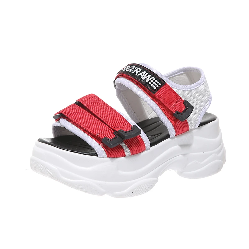 Сандалии женские на высоком каблуке пляжные босоножки в римском стиле обувь для