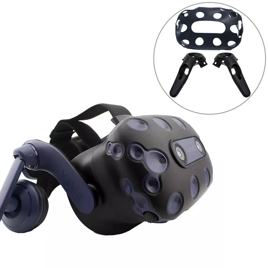 Для HTC Vive PRO гарнитура VR силиконовый чехол Противоскользящий очки шлем контроллер