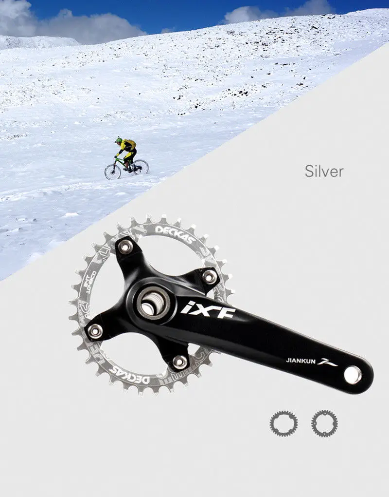 Deckas круглая узкая широкая цепь MTB горный велосипед 104BCD 32T 34T 36T Запчасти для зубной пластины