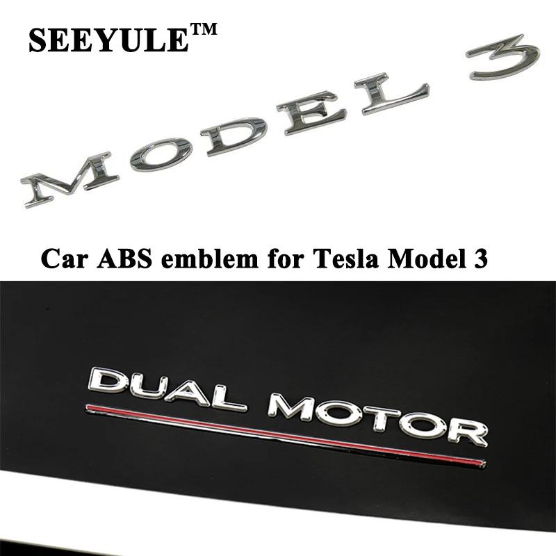 1 шт. модель автомобиля SEEYULE ABS эмблема 3 два двигателя модификация логотипа