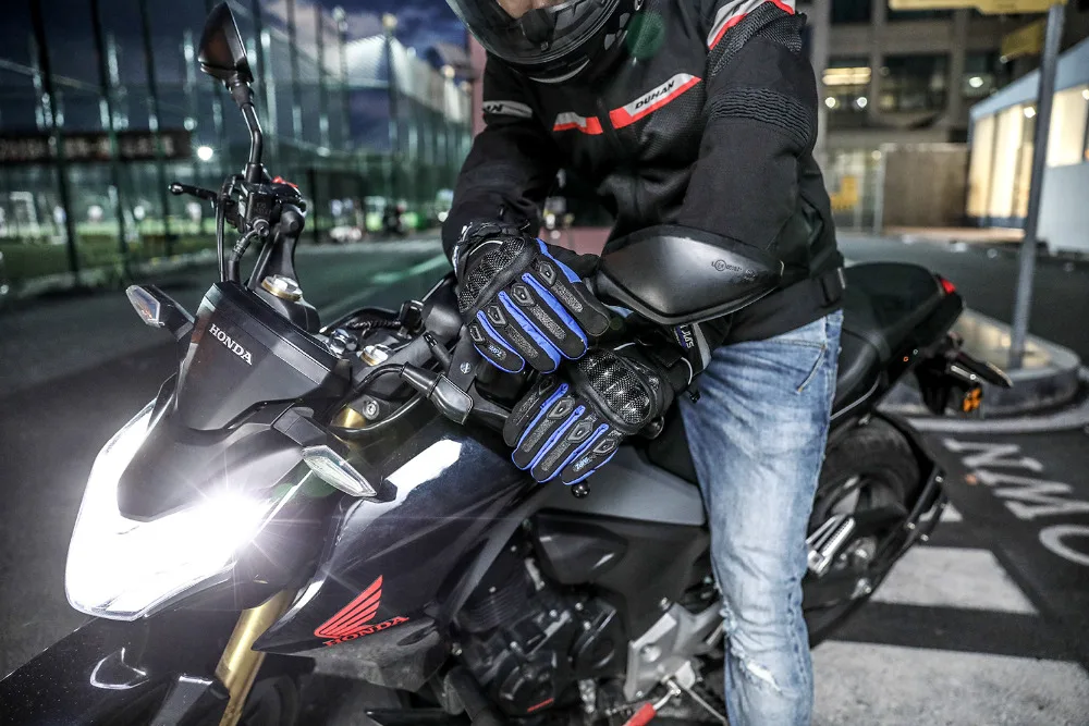 Углеродного волокна moto rcycle перчатки теплые ветрозащитные носимых