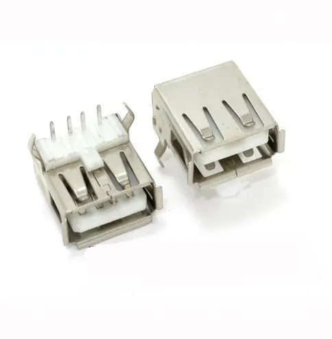 

90 градусов изгиб контактный тип USB разъем usb Fmale Разъем 10 шт./лот