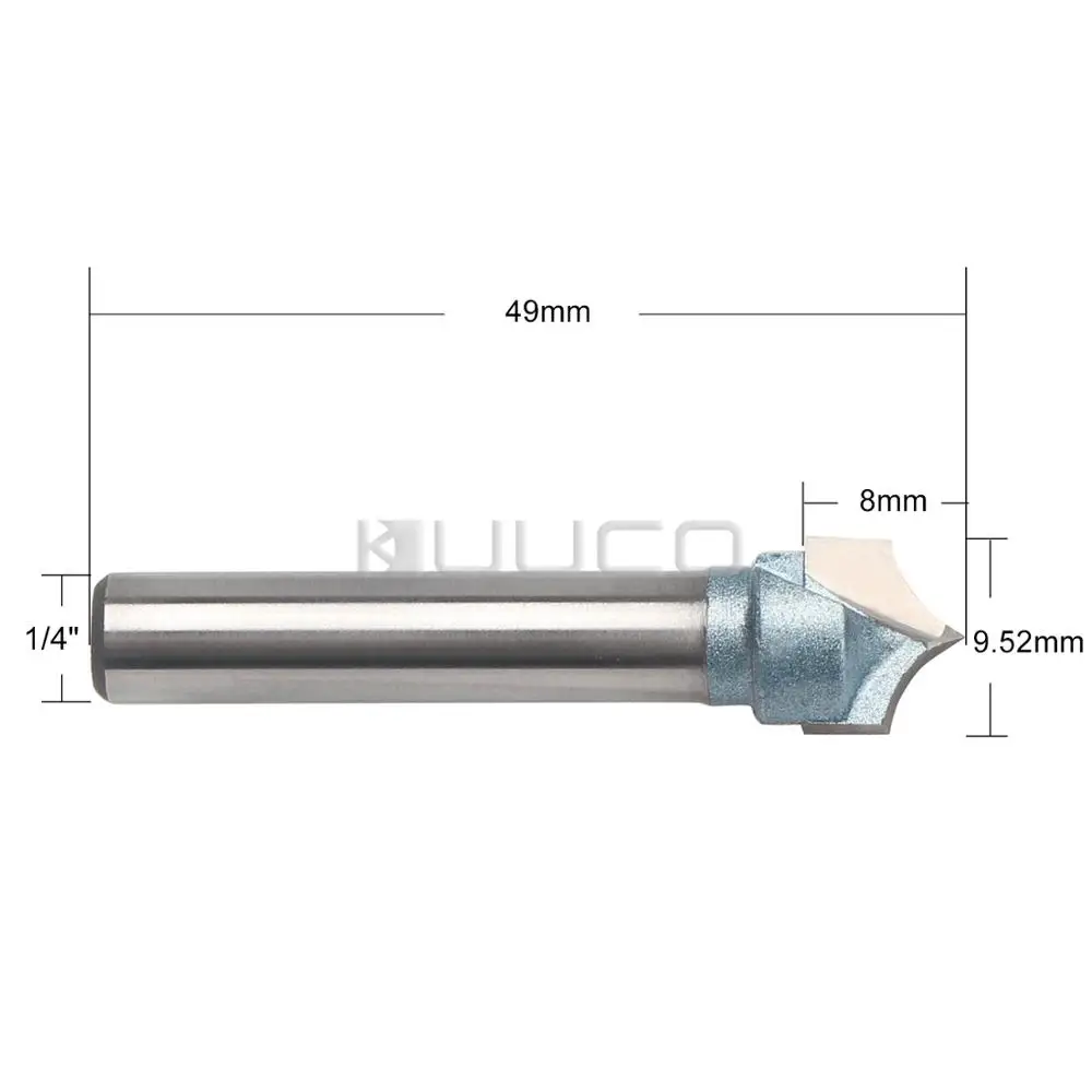 

5 PCS/LOT CNC Tools/Woodworking Tools/Milling Cutters/Roundover Router Bit for acrylics/plastics/carbon fiber/MDF/wood etc