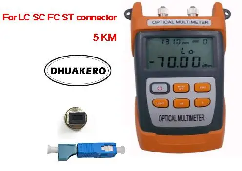 Оптоволоконный измеритель мощности AB23F все в одном FTTH 70 + 10 дБм 5 км Визуальный