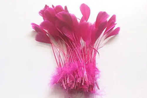 

Free shipping 500pcs 12-17cm real natrual Mei red colored goose feathers trim for bulk sale home jewelry craft making