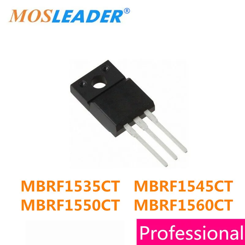 Mosleader 50 шт. TO220F MBRF1535CT MBRF1545CT MBRF1550CT MBRF1560CT MBRF1535 MBRF1545 MBRF1550 MBRF1560 | Электроника