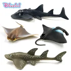 Имитация маленького дьявола, рыба Манта, луч, гитара, фигурка, пластиковая модель животного, сказочное ремесло, украшение для дома, подарок для детей