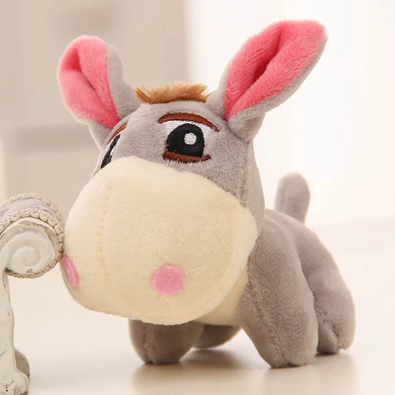 GY 12 см Kawaii маленький плюшевый Ослик Игрушки милые мини-подвески мягкие животные куклы детские игрушки подарки на день рождения сумка аксессуар - Цвет: GY