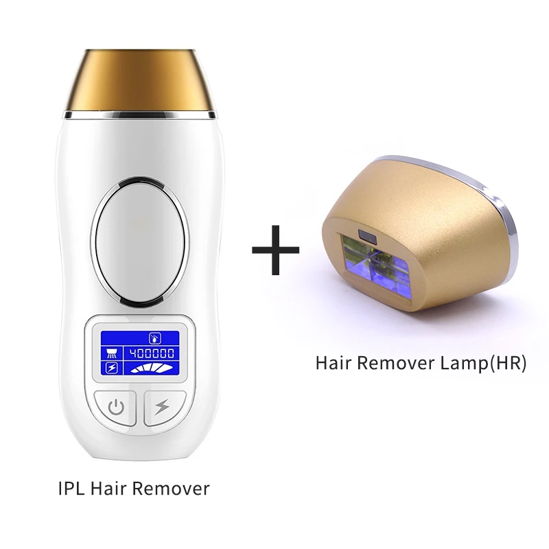 Add HR Lamp Новейший Эпилятор IPL эпилятор 400K с сенсорным ЖК-дисплеем для перманентного удаления волос, лазерный триммер для бикини, фотоэпилятор - Цвет: Add HR Lamp