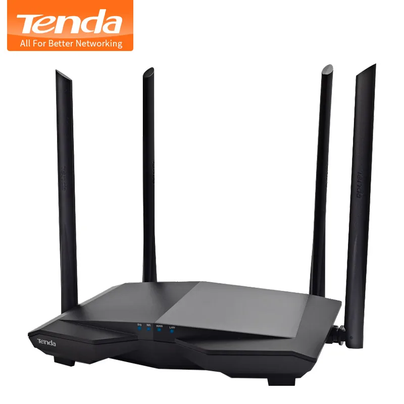 Tenda AC6 AC1200Mbps Беспроводной Wi Fi маршрутизатор 1WAN + 3LAN порты 4 * 6dBi с высоким