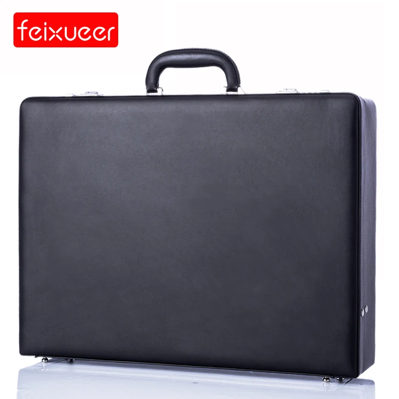 Feixueer дизайнерский PU кожаный портфель деловой чехол для ноутбука мужской