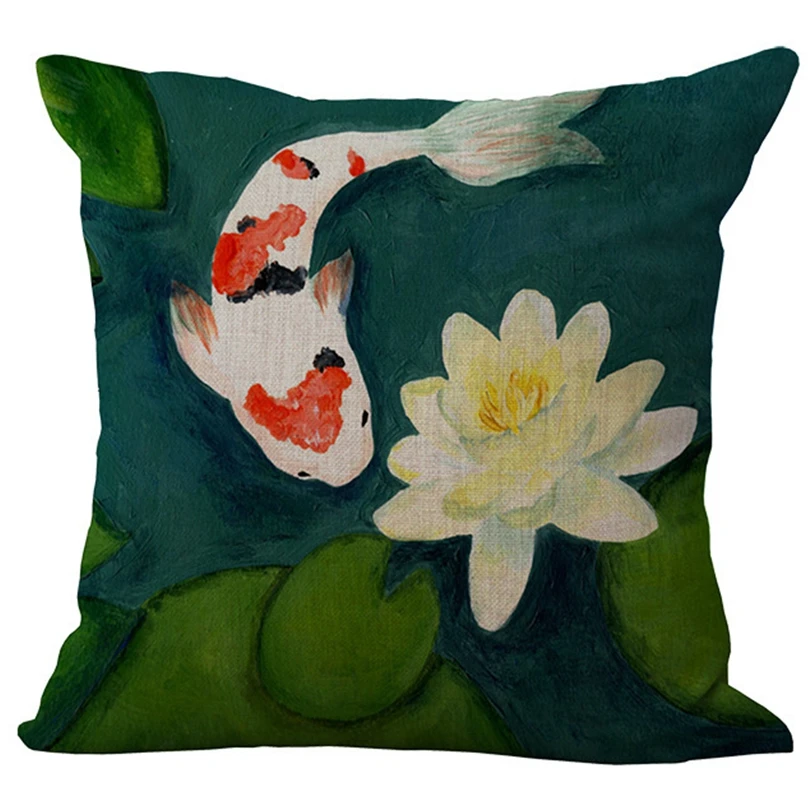 Оптовая продажа цена Lotus серии картина сиденья подушки декоративные домашний