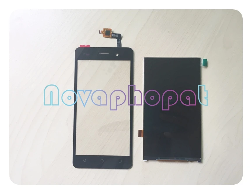Протестированный Черный сенсорный экран Novaphopat для BQ BQS 5020 зеркальный ЖК дисплей +