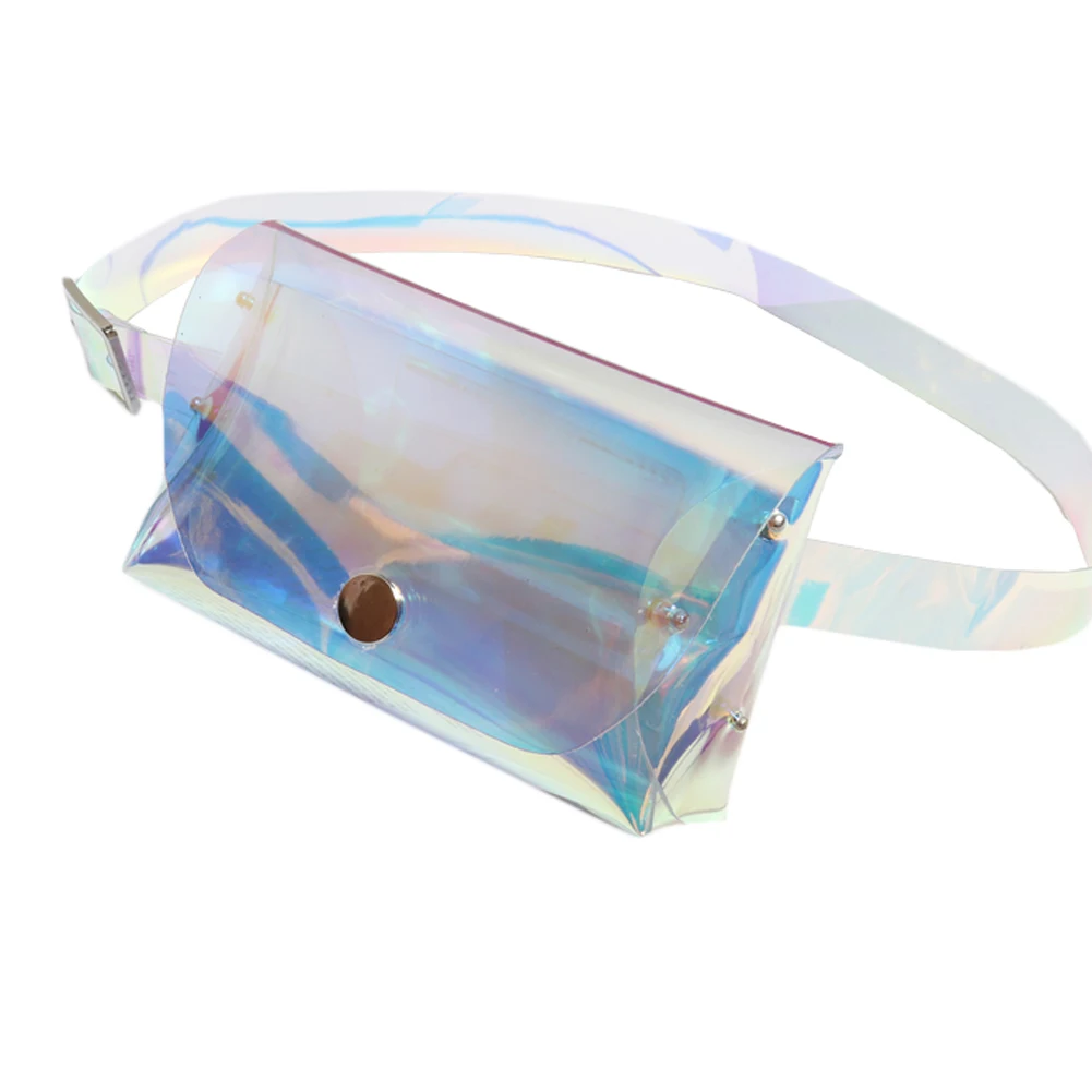 2018 горячая распродажа лазерной сумка поясная Женская сумки bling Прозрачный