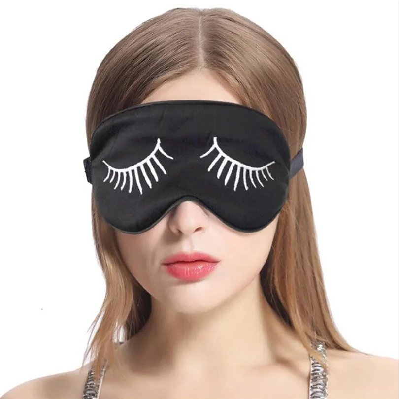 Upscale Silk Charm Eye Mask Portable Travel Sleep Rest Aid  Soft Cover Eye Patch Hot sale Eyeshade Sleeping Mask Case MR081