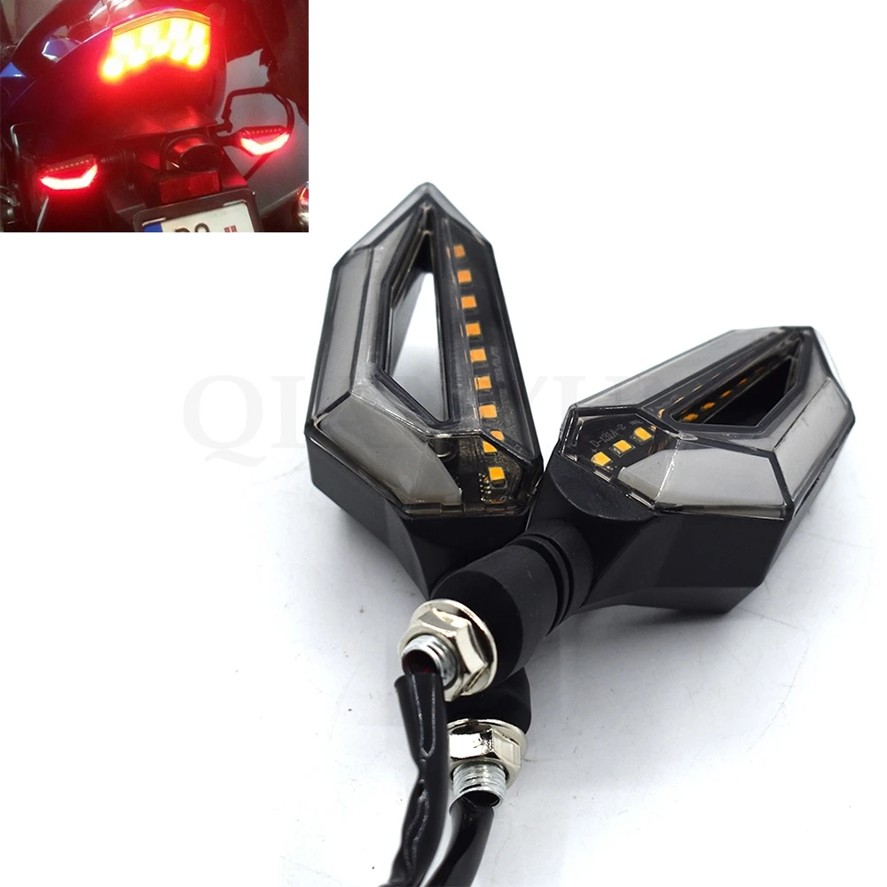 

Universal Motorcycle Water Flashing Turn Signal LED Flash for Yamaha R1 R6 R125 R15 FZ16 FZ1 MT09 MT07 FZ6 XJR1300