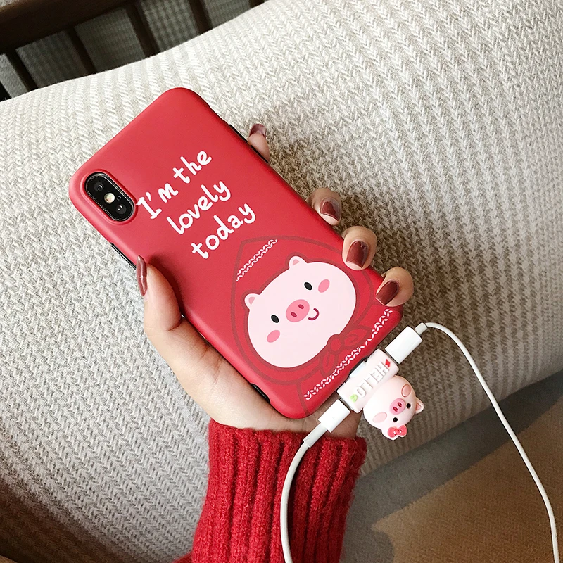 Милый мультфильм 2 в 1 аудио адаптер для iPhone 5S 5C 6 6s 7 8 Plus X XS MAX XR зарядное устройство