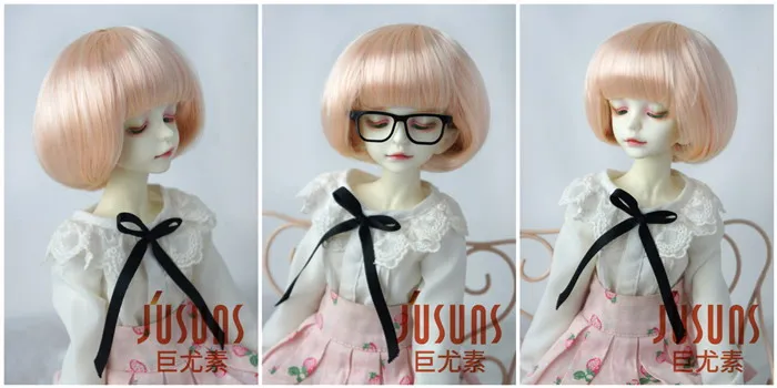 JD478 1/4 1/3 милый парик-Боб с полным взрыва BJD парик Размер 7-8 дюймов 8-9 дюймов кукольные волосы высокого качества Модные кукольные парики