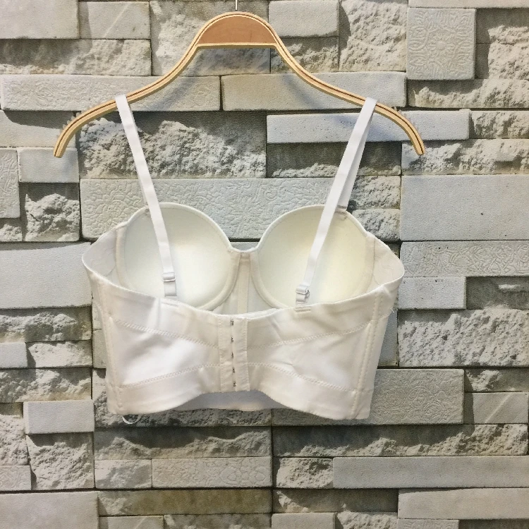 Основной гладкой спандекс пуш ап Bralet Для женщин Бюстгальтер Бюстье Обрезанные