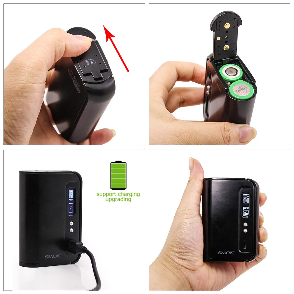 SMOK OSUB королевская коробка мод 220 Вт электронная сигарета с TFV8 детский распылитель микро TFV4 испаритель танк электронная сигарета