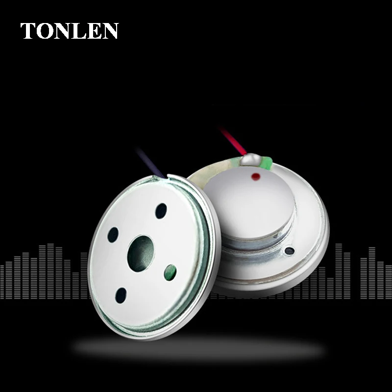 TONLEN 2 шт. Круглый 10 мм ультратонкий сабвуфер DIY HIFI Bluetooth наушники динамики 3 МВт 16 Ом