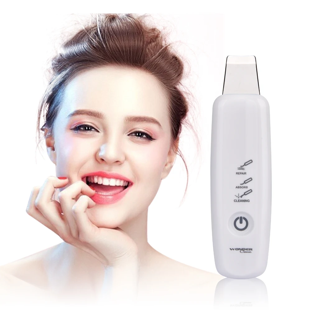 Ультразвуковой глубокий аппарат для чистки лица скруббер кожи удаляет грязь