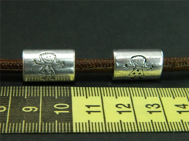 10 шт. 5 мм круглые кожаные принадлежности для девушек бусинки слайдер