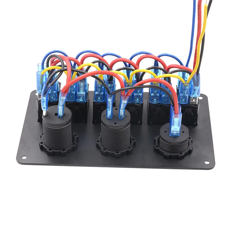 6 кнопочный автомобильный лодочный морской светодиодный клавишный выключатель