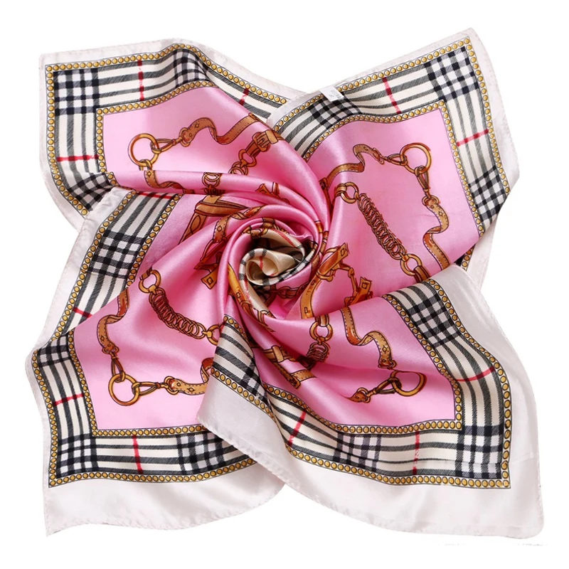 LING / фарфор печать площади шелковый шарф женский ladies scarf，женщина любимая