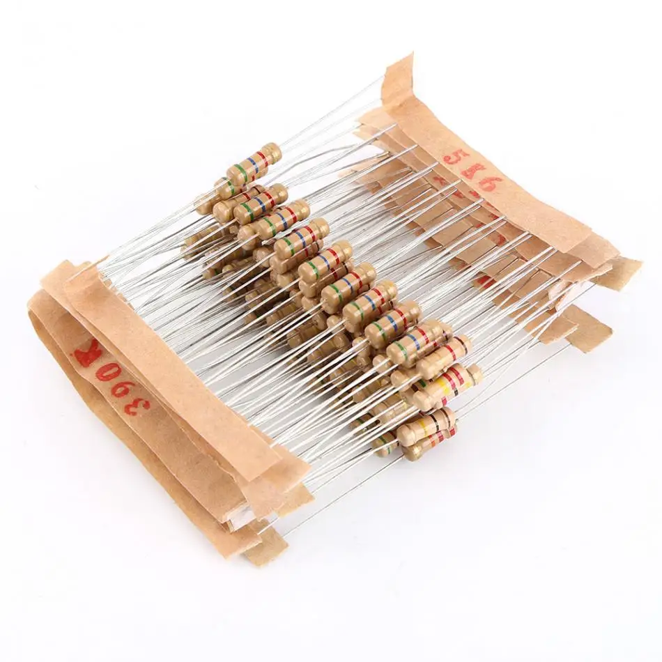 1000pcs Resistance Resistors 1/2W1-10M Metal Film Resistor Pack Assortment Electronic Components fonte de bancada | Инструменты