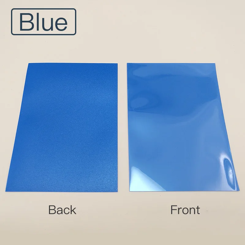 blue 50 шт./лот 66*91 мм протекторы для карт с коробкой цвета карты протектор для mtg карман poker 88*63 мм карты листы, настольная игра - Цвет: blue
