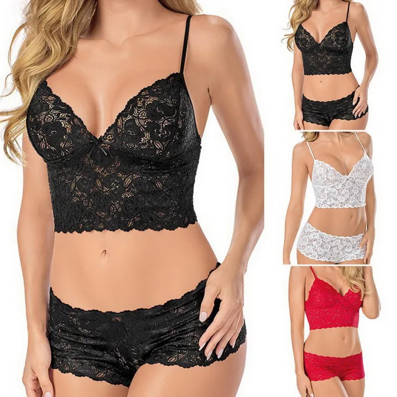 Сексуальный женский бюстгальтер с высокой температурой, кружевной комплект с бюстгальтером, Lenceria, одежда для сна, штаны с цветами, нижнее белье, комплект нижнего белья