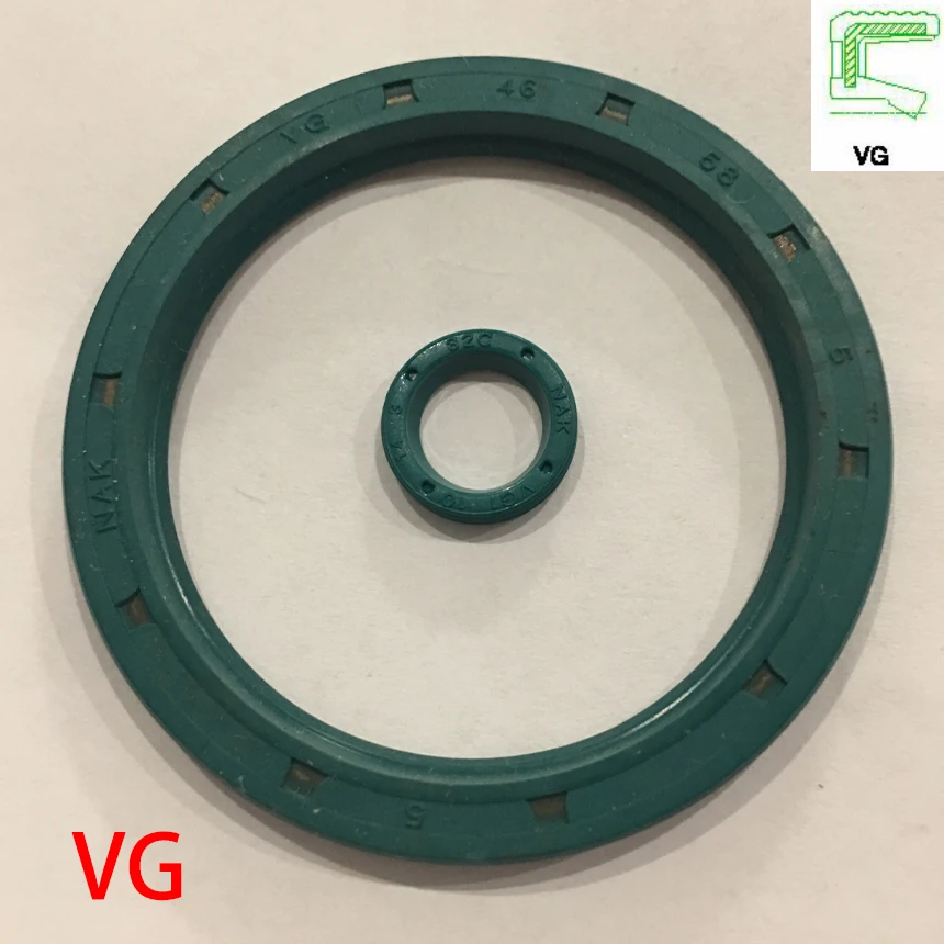 VG 10*17*3 10x17x3 10*20*4 10x20x4 зеленый каучуковый нитрильный каучук с одним губом наружная